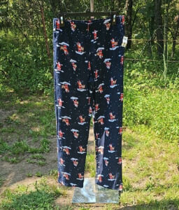 Old Navy Gender-Neutral Kids XXL Printed African American Santa Pajama Pants New
